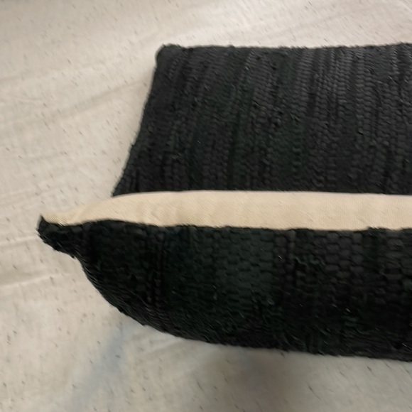 Black Leather/Suede Pillows - Picture 4 of 5